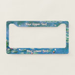 Claude Monet - Water Lilies 1906 License Plate Frame<br><div class="desc">Water Lilies (Nympheas) - Claude Monet,  Oil on Canvas,  1906</div>