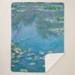 Claude Monet - Water Lilies 1906 Sherpa Blanket<br><div class="desc">Water Lilies (Nympheas) - Claude Monet,  Oil on Canvas,  1906</div>