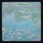 Claude Monet - Water Lilies 1906 Stone Coaster<br><div class="desc">Water Lilies (Nympheas) - Claude Monet,  Oil on Canvas,  1906</div>