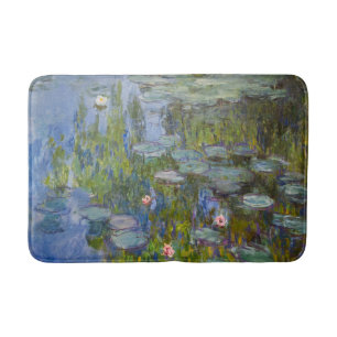 Claude Monet Water Lilies 1915 Impressionist Art Bath Mat