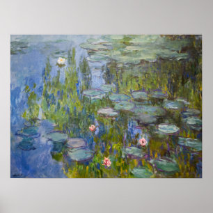 Claude Monet Water Lilies 1915 Impressionist Art Poster