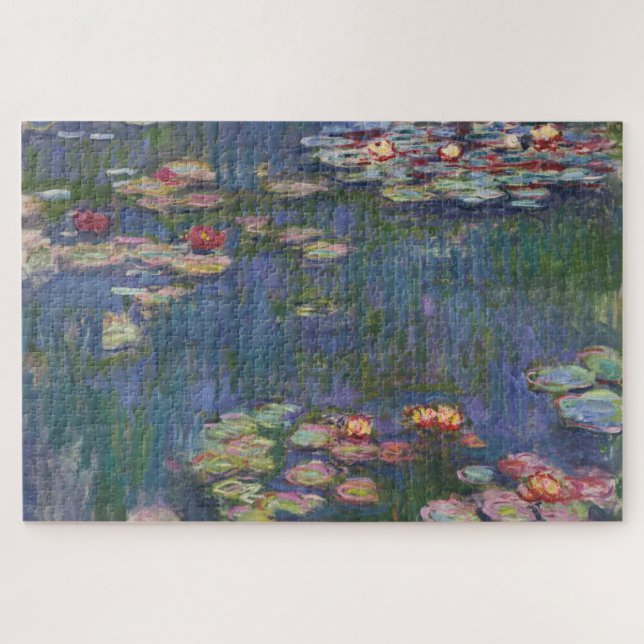 Claude Monet Water Lilies 1916 Fine Art Jigsaw Puzzle (Horizontal)