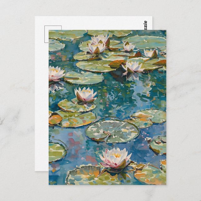 Claude Monet Water Lilies 1916 Fine Art  Postcard (Front/Back)