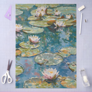 Claude Monet Water Lilies 1916 Fine Art Tissue Paper