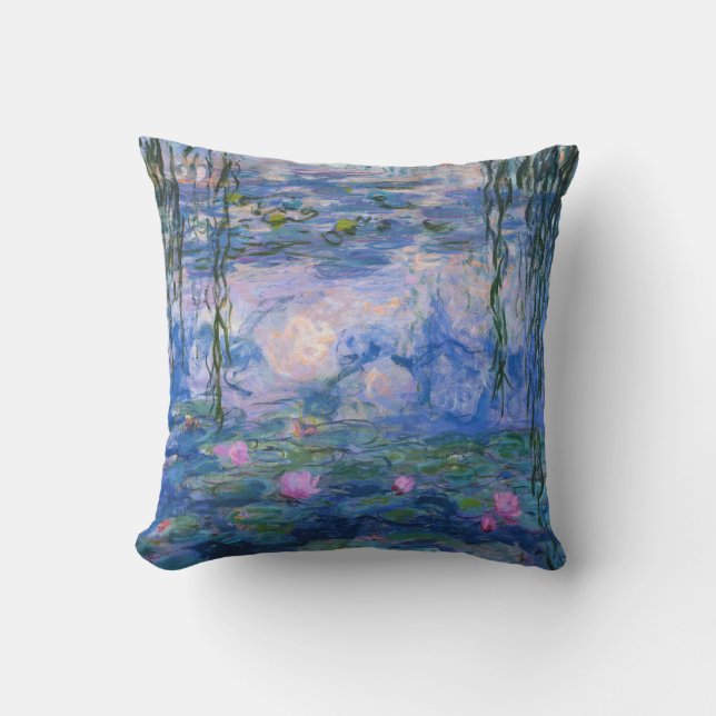 Claude Monet - Water Lilies, 1916 Throw Pillow (Front)
