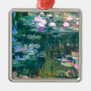 Claude Monet Water Lilies 1917 Metal Ornament