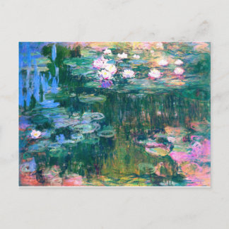 Claude Monet Water Lilies 1917 Postcard