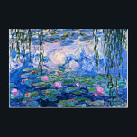 Claude Monet - Water Lilies, 1919, Acrylic Print<br><div class="desc">Claude Monet famous painting,  Water Lilies,  1919</div>