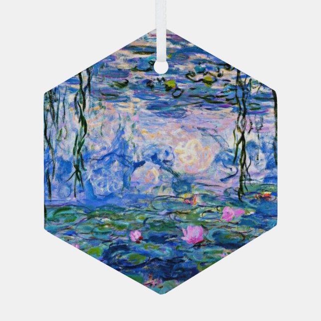 Claude Monet - Water Lilies, 1919, Glass Ornament (Back)