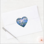 Claude Monet - Water Lilies, 1919, Heart Sticker<br><div class="desc">Claude Monet's famous painting of Water Lilies, 1919, beautiful fine art.</div>