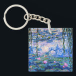 Claude Monet - Water Lilies, 1919, Keychain<br><div class="desc">Famous painting of Water Lilies, 1919, by Claude Monet</div>