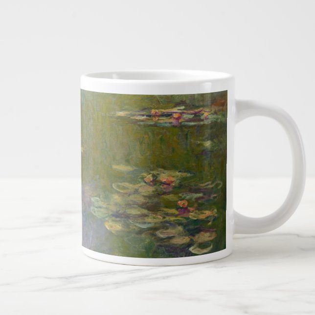 Claude Monet | Water Lilies, 1919 Large Coffee Mug (Right)
