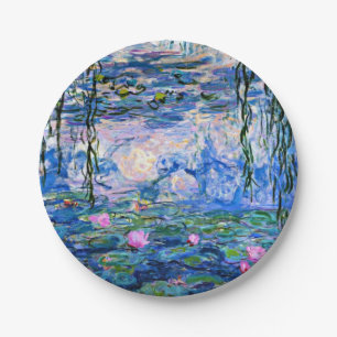 Claude Monet - Water Lilies, 1919, Paper Plate