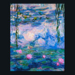 Claude Monet - Water Lilies 1919 Poster<br><div class="desc">Claude Monet - Water Lilies 1919 . Famous art painting.</div>