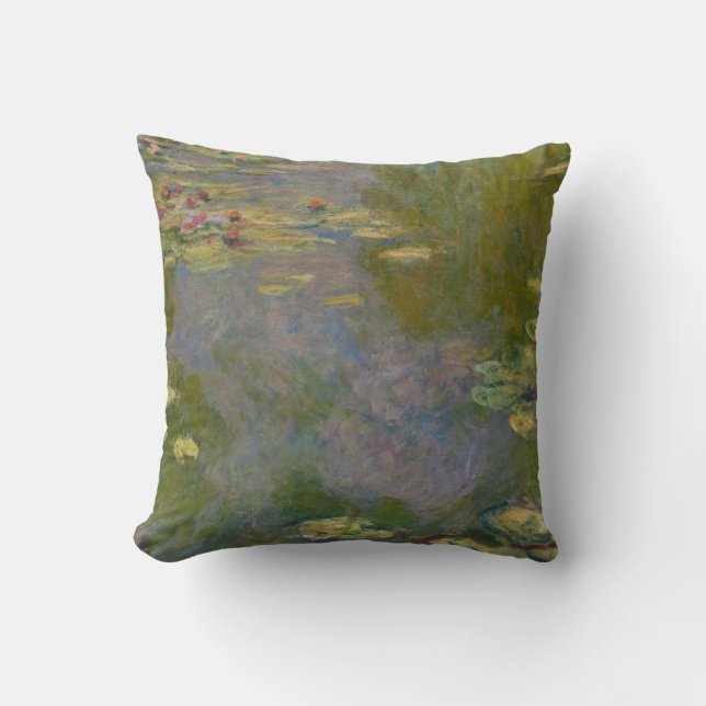 Claude Monet | Water Lilies, 1919 Throw Pillow (Front)