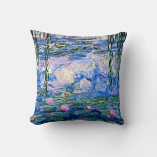 Claude Monet - Water Lilies, 1919 Throw Pillow