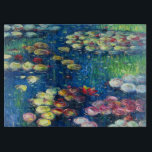 Claude Monet: Water Lilies 3 Cutting Board<br><div class="desc">A charming classic glass cutting board featuring beautiful water lilies,  painted by the French impressionist painter Claude Monet.</div>