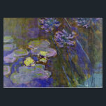 Claude Monet Water Lilies Agapanthus Cutting Board<br><div class="desc">Claude Monet's Water Lilies and Agapanthus - Claude Monet's Water Lilies and Agapanthus is a wonderful impressionistic painting by one of the master flower artists of all time. The water garden is alive with colour and emotion, as the purple Agapanthus flow up from their blue and green stems. The water...</div>