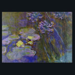 Claude Monet Water Lilies Agapanthus Cutting Board<br><div class="desc">Claude Monet's Water Lilies and Agapanthus - Claude Monet's Water Lilies and Agapanthus is a wonderful impressionistic painting by one of the master flower artists of all time. The water garden is alive with colour and emotion, as the purple Agapanthus flow up from their blue and green stems. The water...</div>