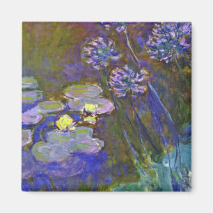 Claude Monet Water Lilies Agapanthus Magnet