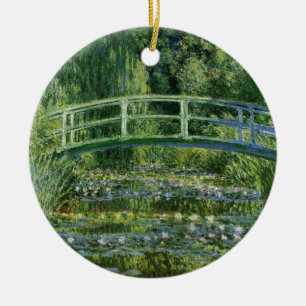 Claude Monet Water Lilies and Japanese Bridge Ceramic Ornament