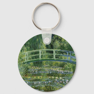 Claude Monet Water Lilies and Japanese Bridge Keychain