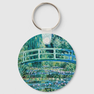 Claude Monet - Water Lilies And Japanese Bridge Keychain