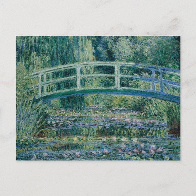Claude Monet - Water Lilies and Japanese Bridge Postcard (Front)