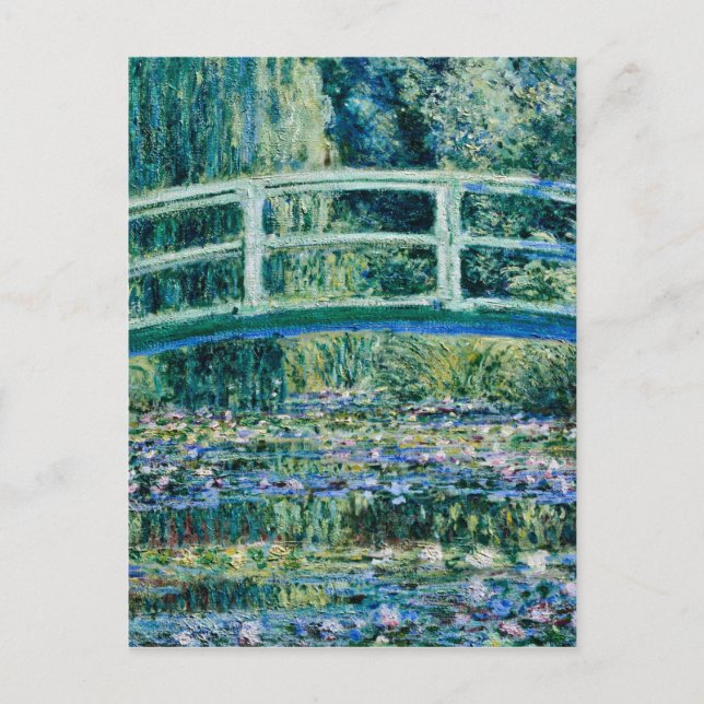 Claude Monet - Water Lilies And Japanese Bridge Postcard (Front)