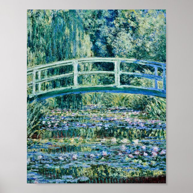 Claude Monet - Water Lilies And Japanese Bridge Poster (Front)