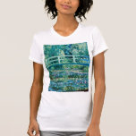 Claude Monet - Water Lilies And Japanese Bridge T-Shirt<br><div class="desc">Claude Monet - Water Lilies And Japanese Bridge (1899)</div>