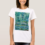 Claude Monet - Water Lilies And Japanese Bridge T-Shirt<br><div class="desc">Claude Monet - Water Lilies And Japanese Bridge (1899)</div>