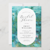 Claude Monet Water Lilies Bridal Shower