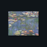 Claude Monet - Water Lilies Canvas Print<br><div class="desc">Water Lilies by Claude Monet, 1916. Claude Monet was a founder of French Impressionist painting, and the most consistent and prolific practitioner of the movement's philosophy of expressing one's perceptions before nature, especially as applied to plein-air landscape painting. The term "Impressionism" is derived from the title of his painting Impression,...</div>