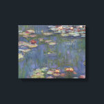 Claude Monet - Water Lilies Canvas Print<br><div class="desc">Water Lilies by Claude Monet, 1916. Claude Monet was a founder of French Impressionist painting, and the most consistent and prolific practitioner of the movement's philosophy of expressing one's perceptions before nature, especially as applied to plein-air landscape painting. The term "Impressionism" is derived from the title of his painting Impression,...</div>