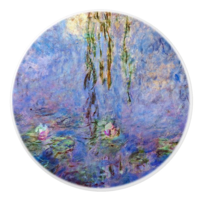 Claude Monet - Water Lilies Ceramic Knob (Front)