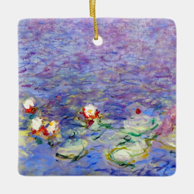 Claude Monet - Water Lilies Ceramic Ornament (Front)