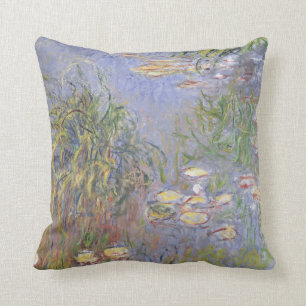 Claude Monet Water-Lilies, Cluster of Grass Throw Pillow
