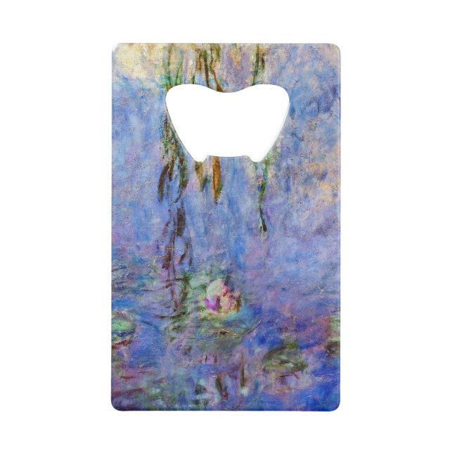 Claude Monet - Water Lilies Credit Card Bottle Opener (Front)