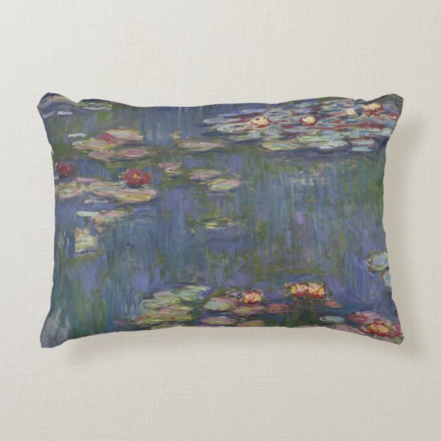 Claude Monet - Water Lilies Decorative Pillow (Front)