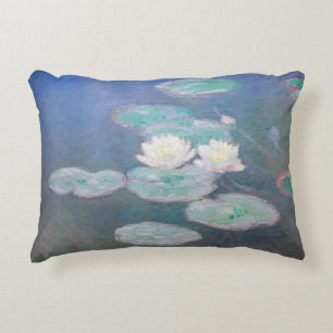 Claude Monet - Water Lilies, Evening Effect Accent Pillow