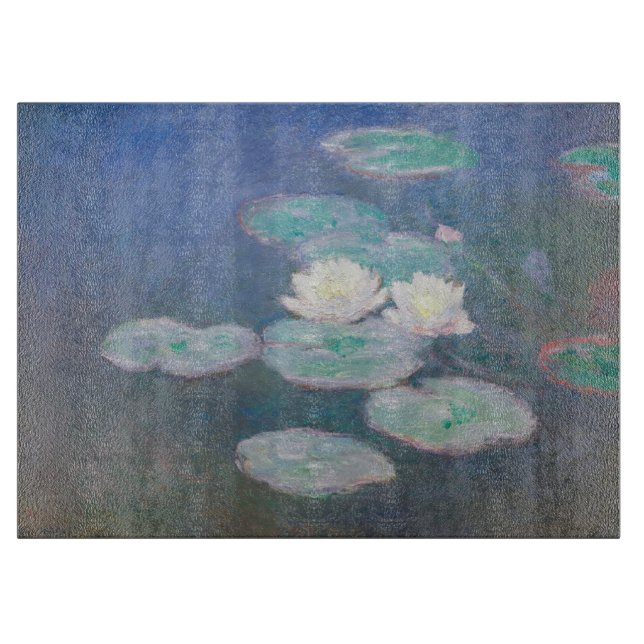 Claude Monet - Water Lilies, Evening Effect Cutting Board (Front)