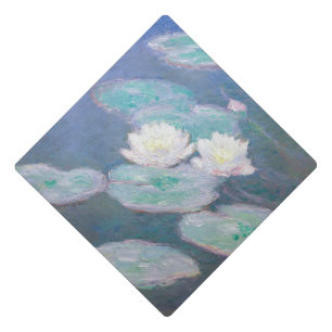 Claude Monet - Water Lilies, Evening Effect Graduation Cap Topper