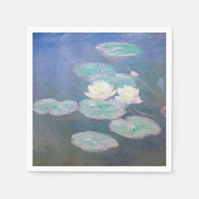 Claude Monet - Water Lilies, Evening Effect Napkin (Front)