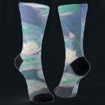 Claude Monet - Water Lilies, Evening Effect Socks<br><div class="desc">Water Lilies,  Evening Effect / Nympheas,  Effet du soir - Claude Monet,  Oil on Canvas,  1897</div>