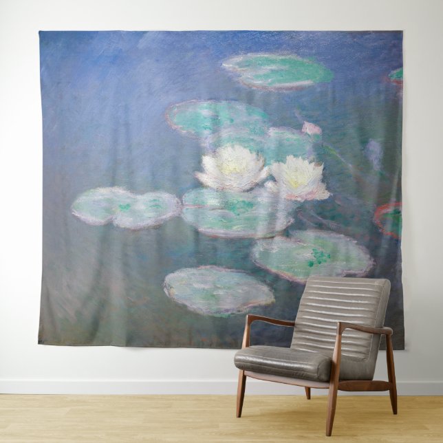Claude Monet - Water Lilies, Evening Effect Tapestry (In Situ (Horizontal))