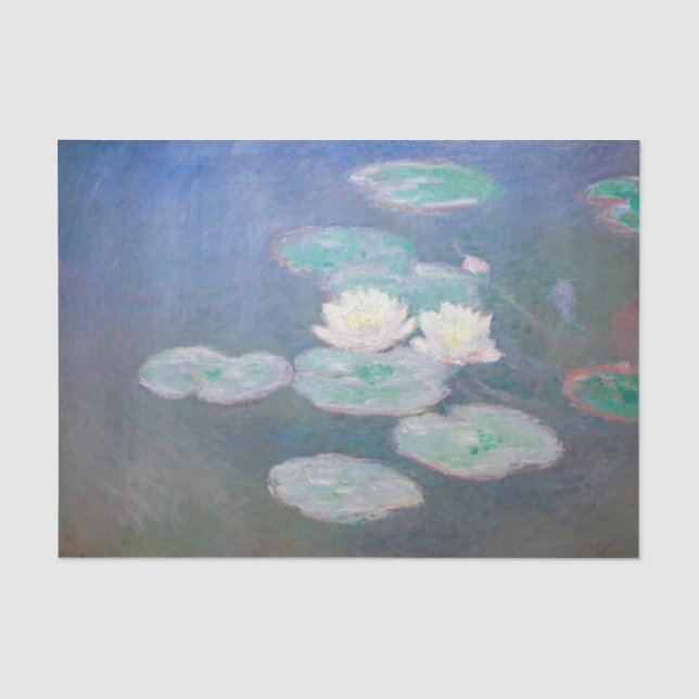 Claude Monet - Water Lilies, Evening Effect Tissue Paper (Front)