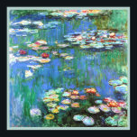 Claude Monet Water Lilies Fine Art Poster<br><div class="desc">Water Lilies is a beautiful Impressionism style flower painting created by French Impressionist artist,  Claude Monet,  in 1916,  showing one of hundreds of his water lily pond paintings from his home in Giverny,  France.</div>