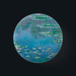 Claude Monet. Water Lilies. French impressionism 1 Inch Round Button<br><div class="desc">Claude Monet "Water Lilies" button.</div>