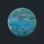 Claude Monet. Water Lilies. French impressionism 1 Inch Round Button<br><div class="desc">Claude Monet "Water Lilies" button.</div>